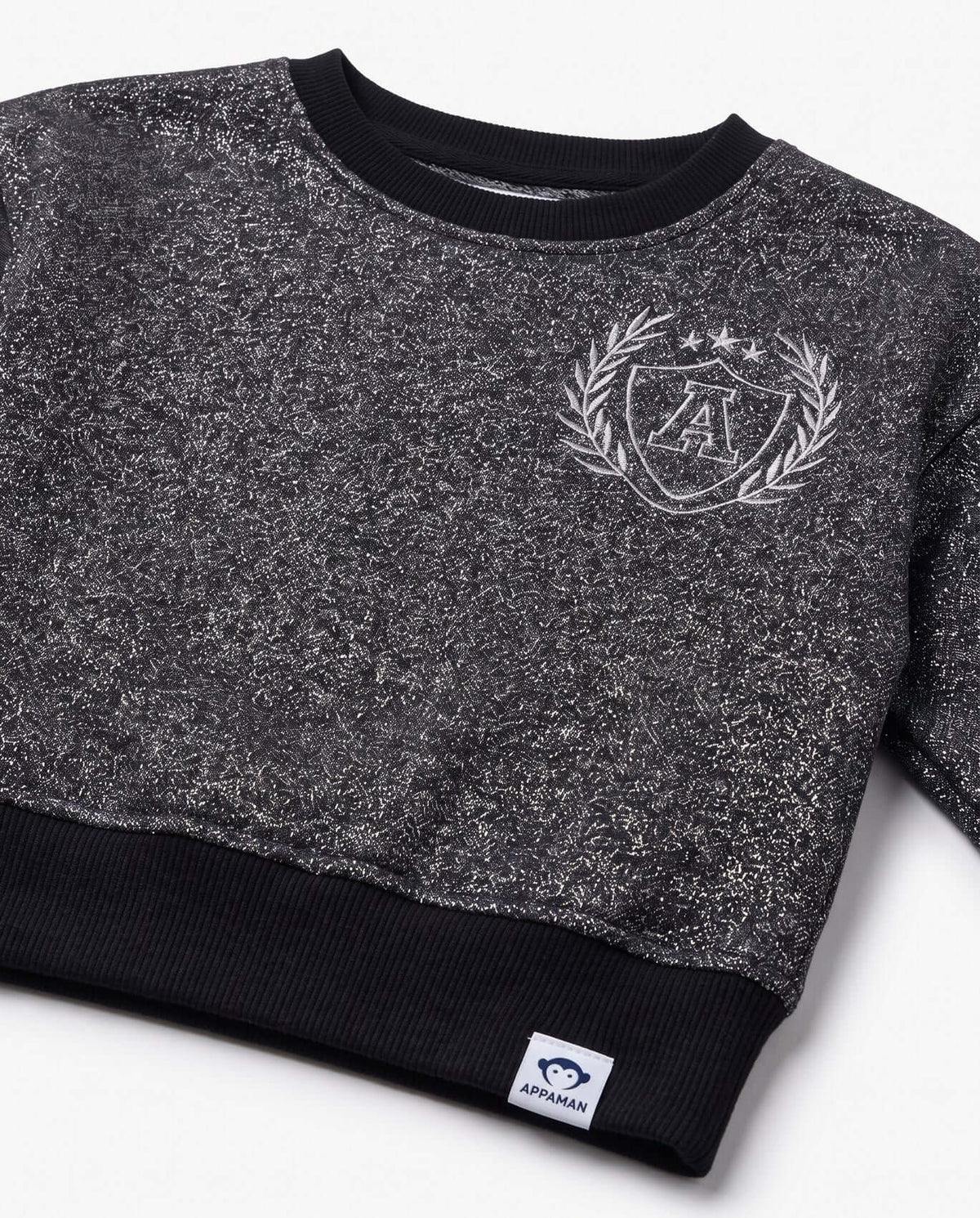 Black Glitter City Sweatshirt