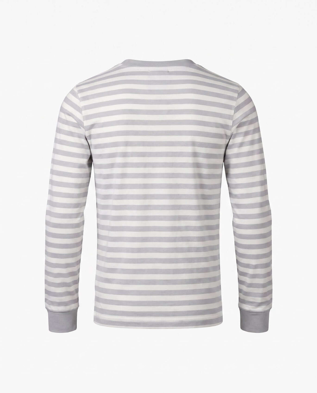 Heather Grey Stripe 2-Piece Long Sleeve Pajama Set