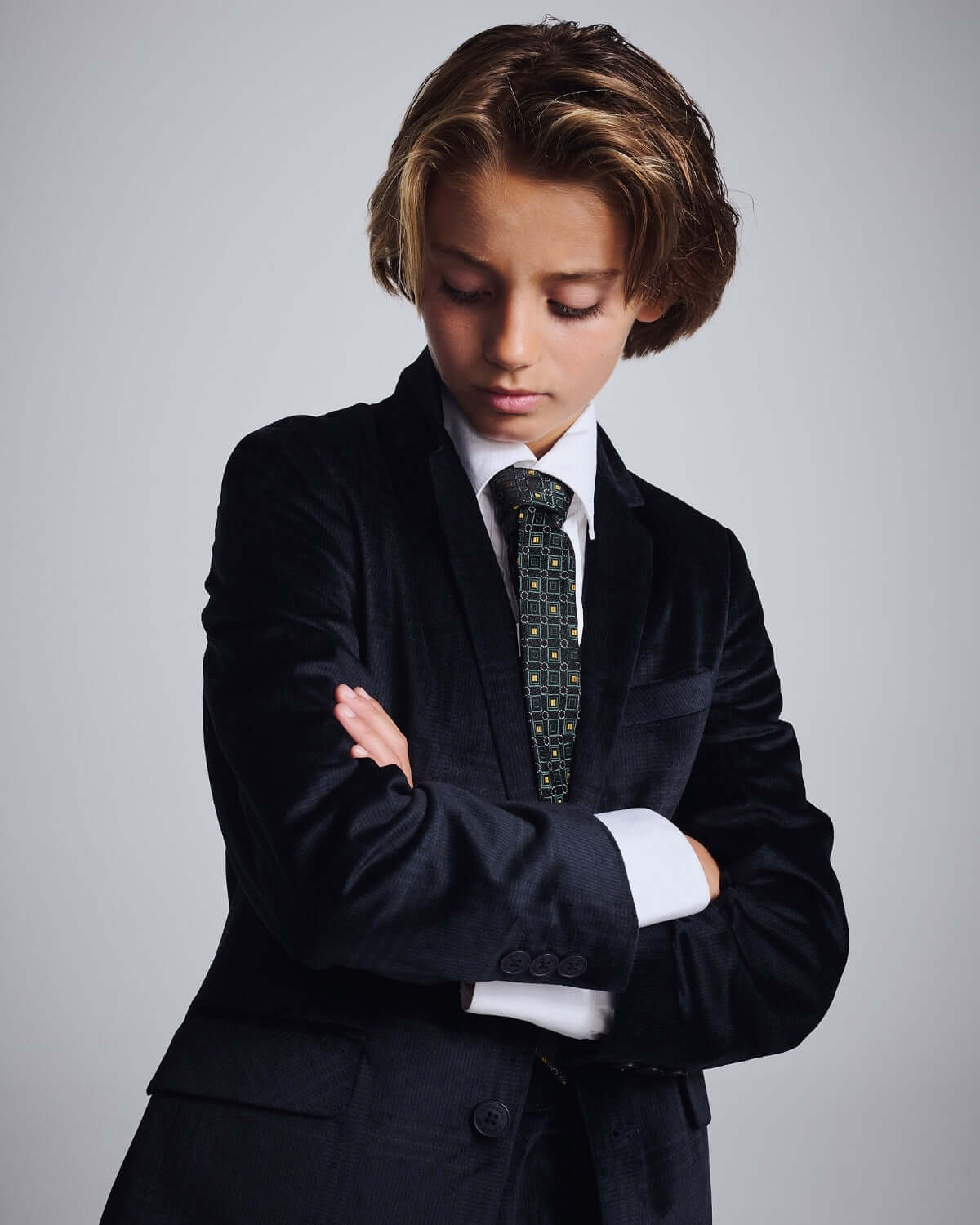 Midnight Velvet Plaid Suit
