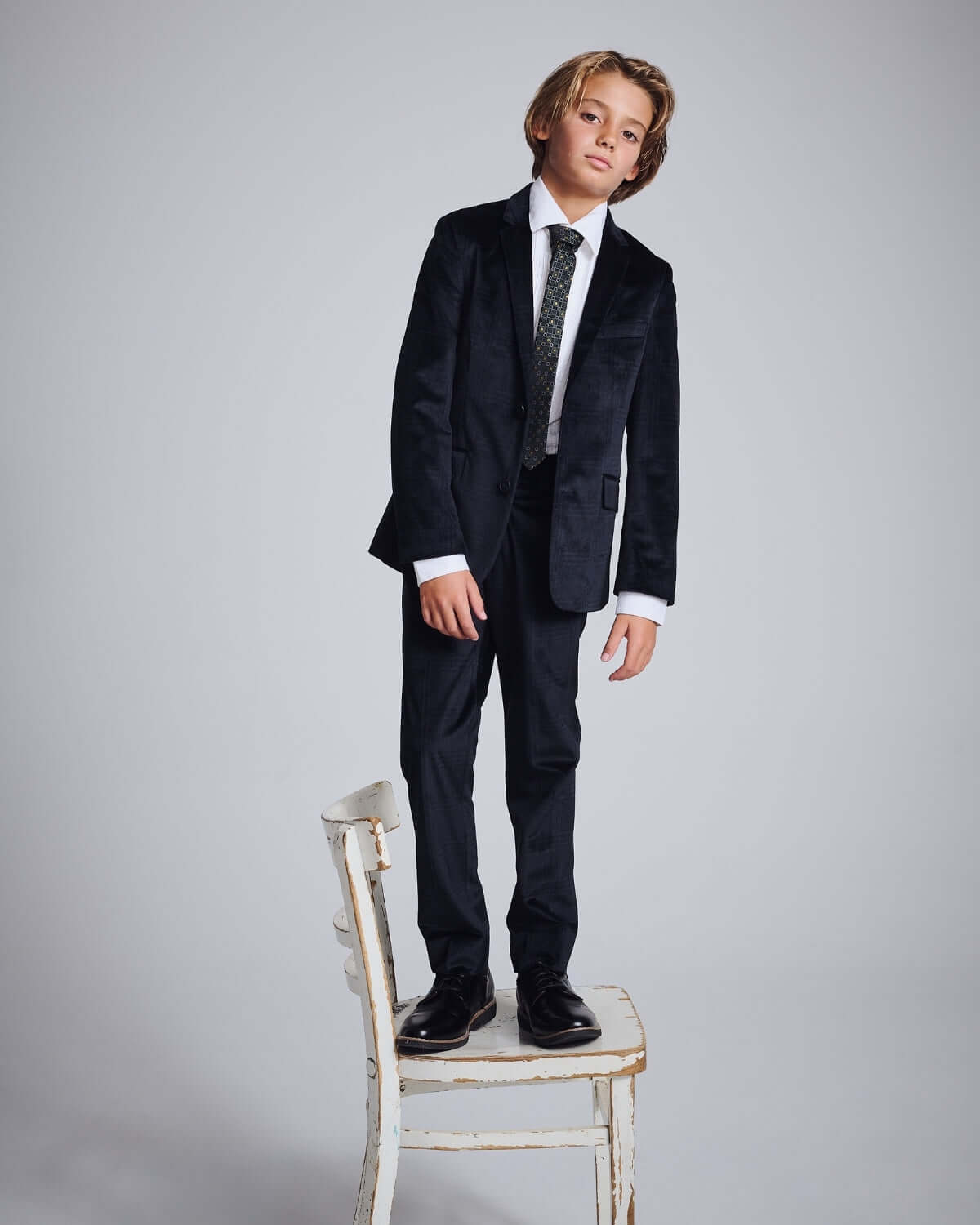 Midnight Velvet Plaid Suit Pants