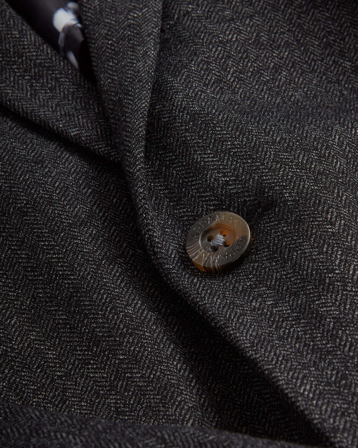 Black Herringbone Stretchy Mod Suit