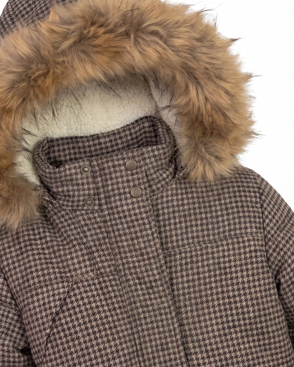 Houndstooth Denali Down Coat