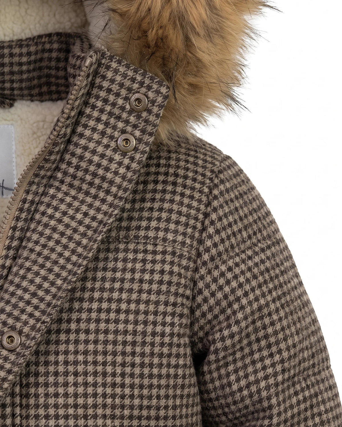 Houndstooth Denali Down Coat