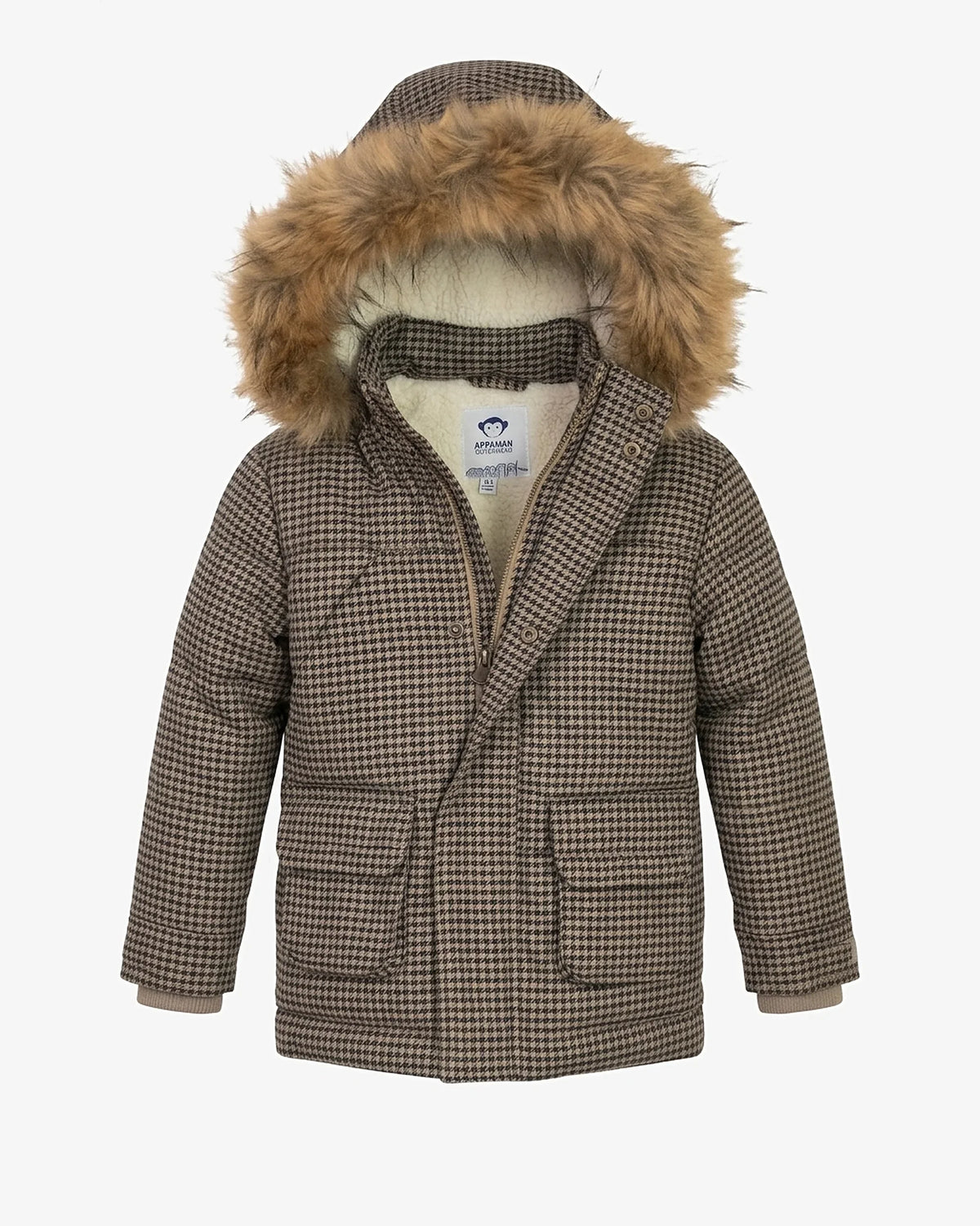 Houndstooth Denali Down Coat