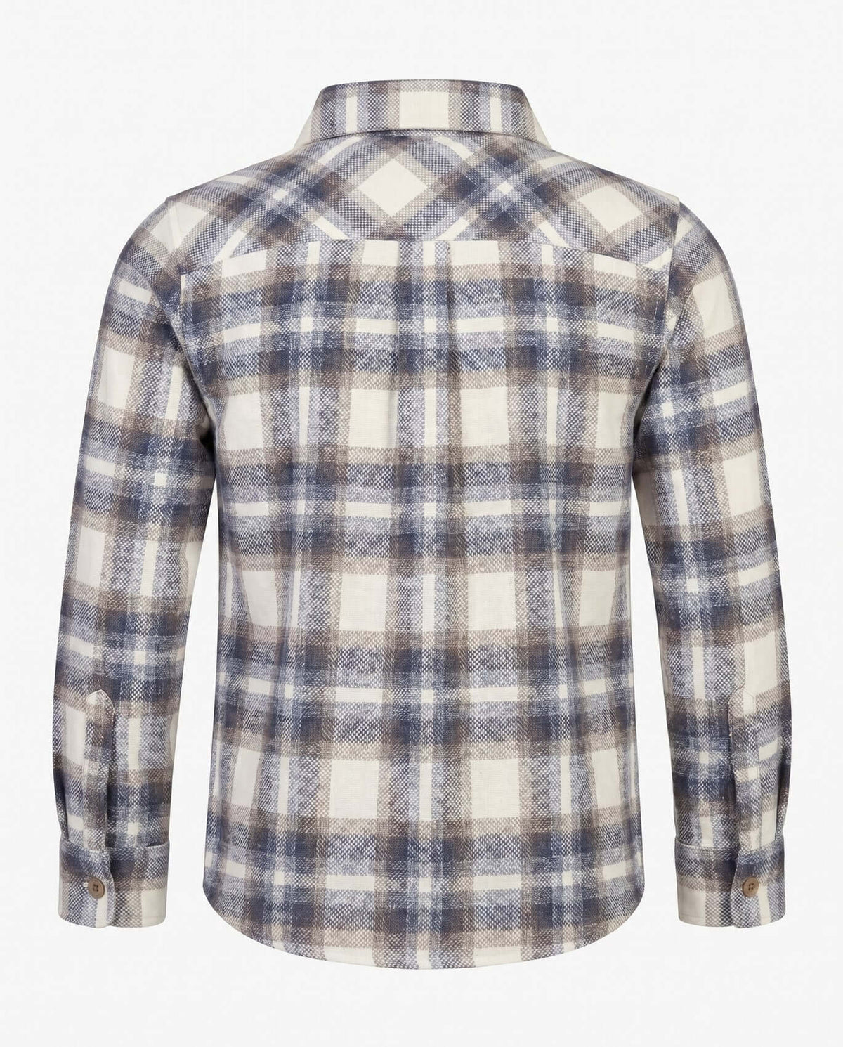 Off White Plaid Flannel Shirt