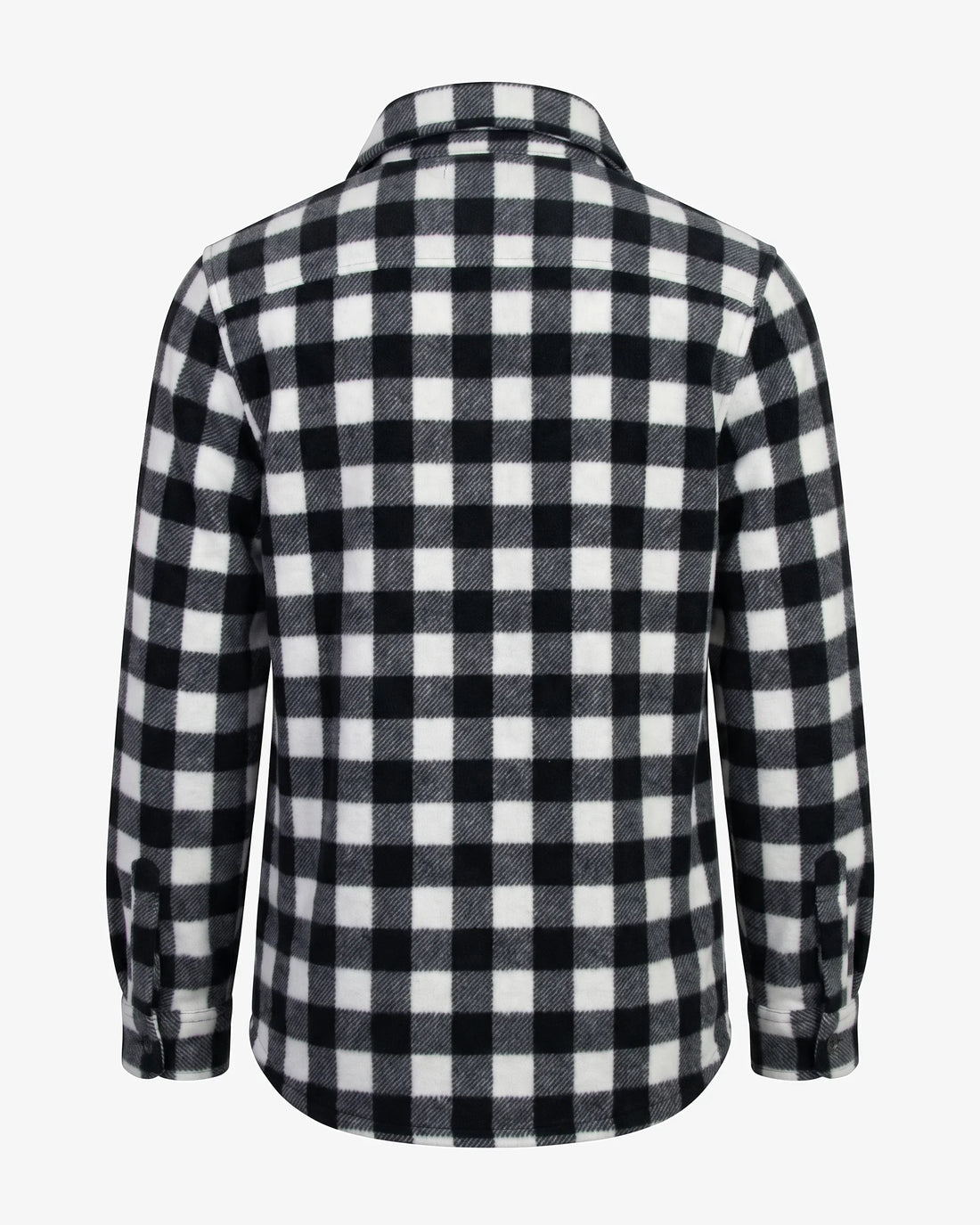 Black Checkerboard Snow Fleece Shirt