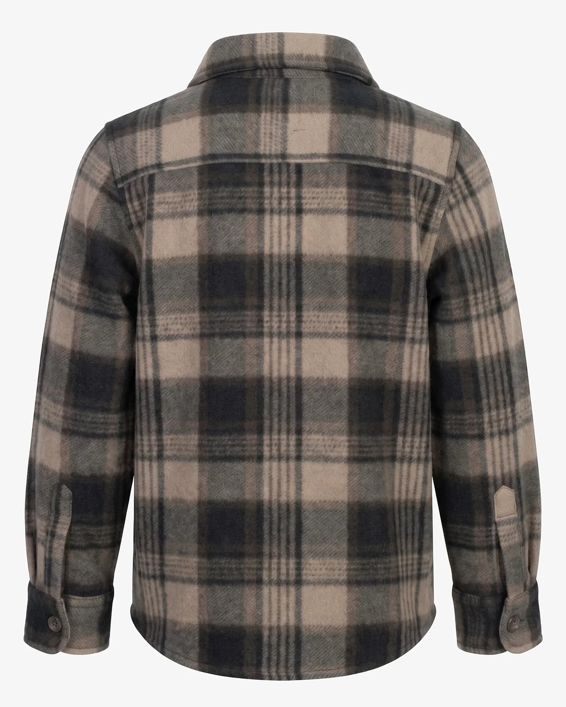 Brown Plaid Snow Fleece Shirt