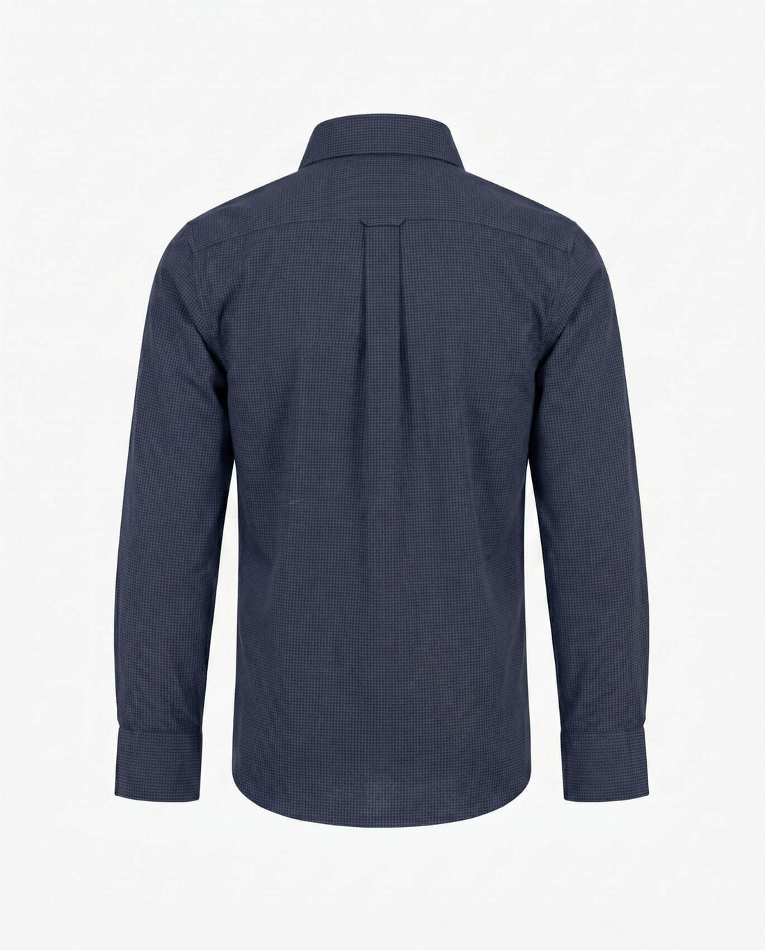 Navy Grey Houndstooth Standard Stretch Shirt