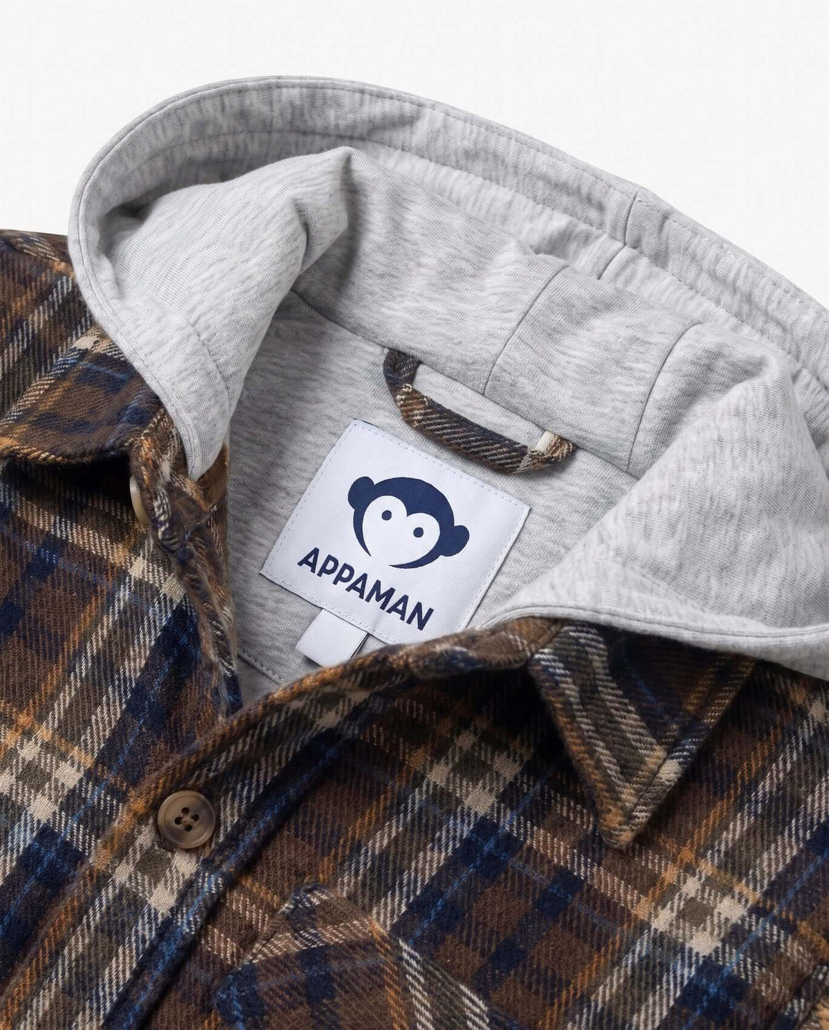 Earth Plaid Glen Hooded Shirt