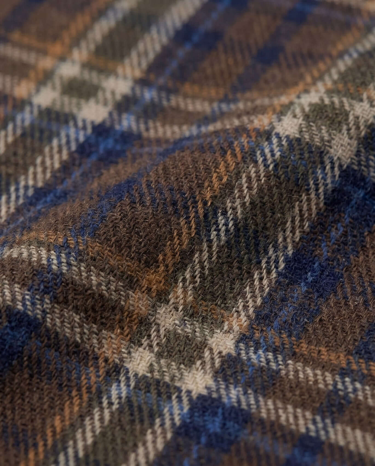 Earth Plaid Glen Hooded Shirt