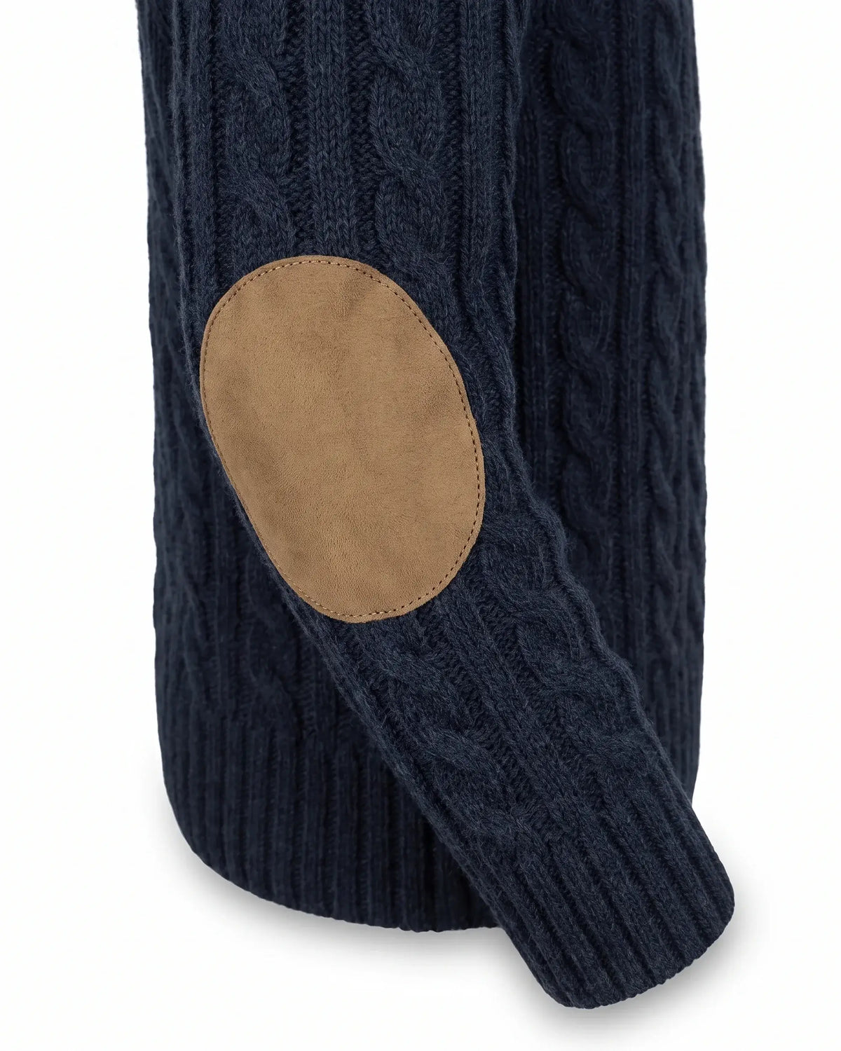 Navy Blue Fisherman Sweater