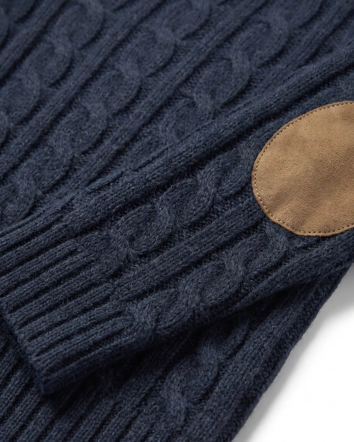 Navy Blue Fisherman Sweater