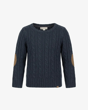 Navy Blue Fisherman Sweater