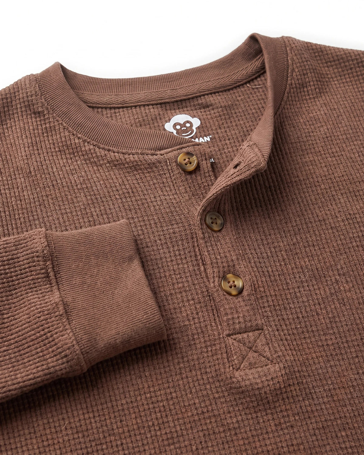 Brown Craftsman Thermal Henley