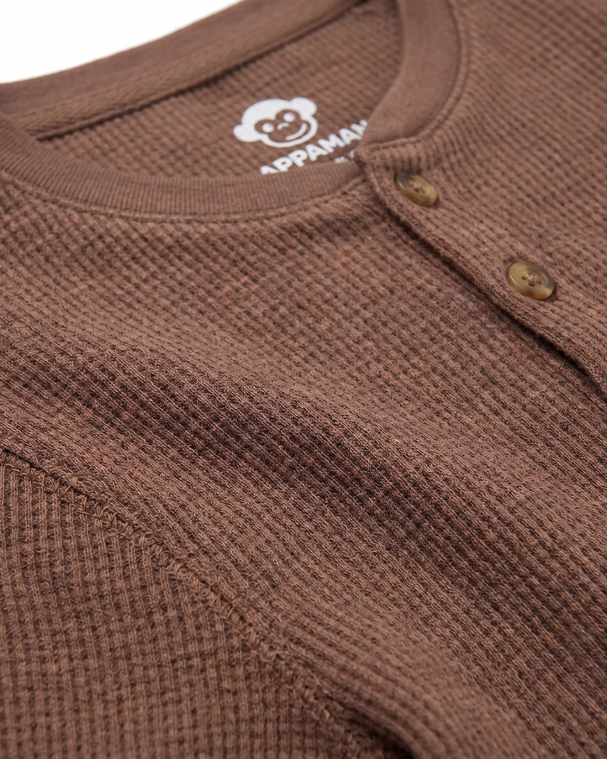 Brown Craftsman Thermal Henley