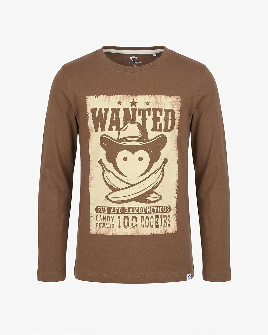 Wanted Poster Graphic Long Sleeve Tee