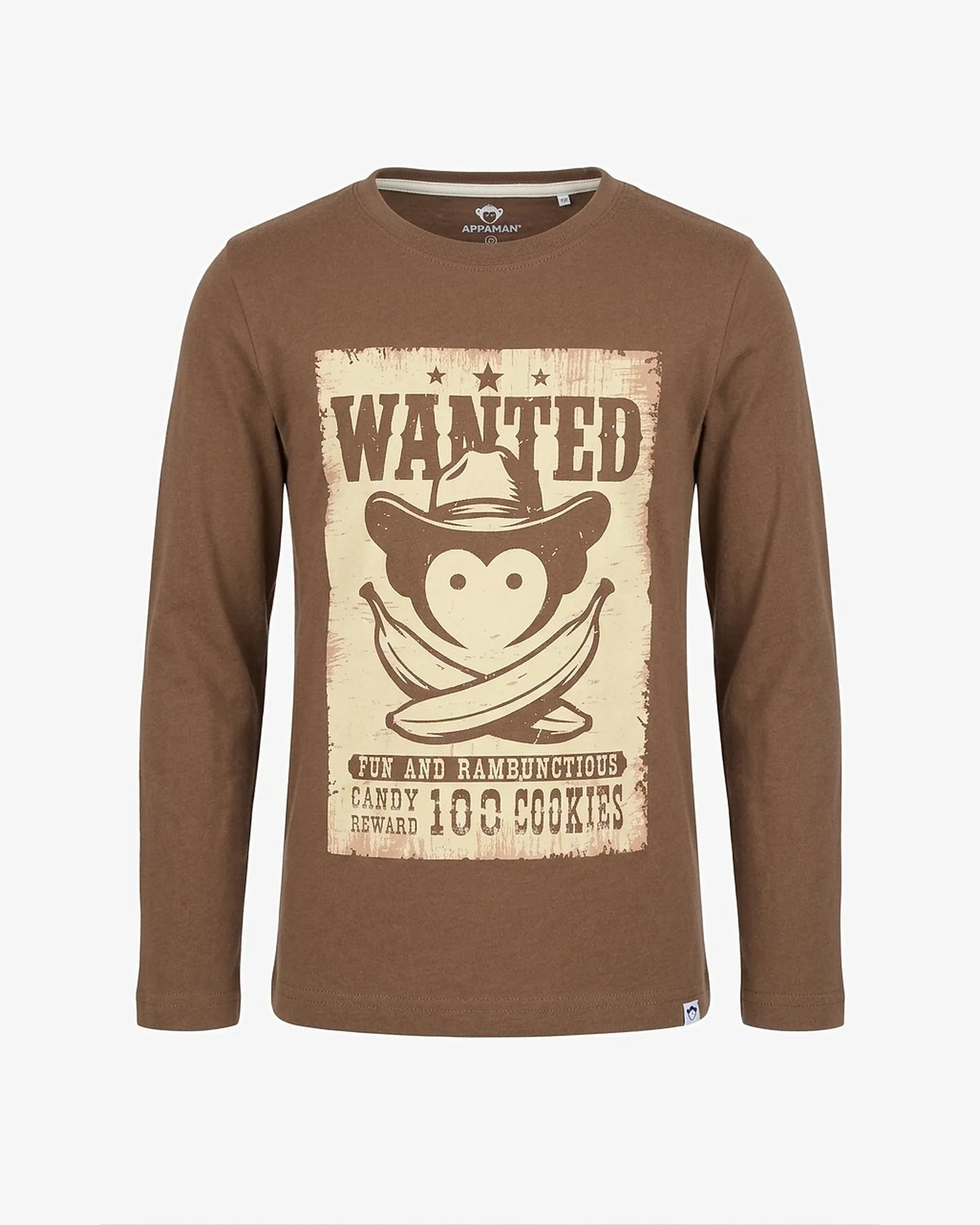 Wanted Poster Graphic Long Sleeve Tee