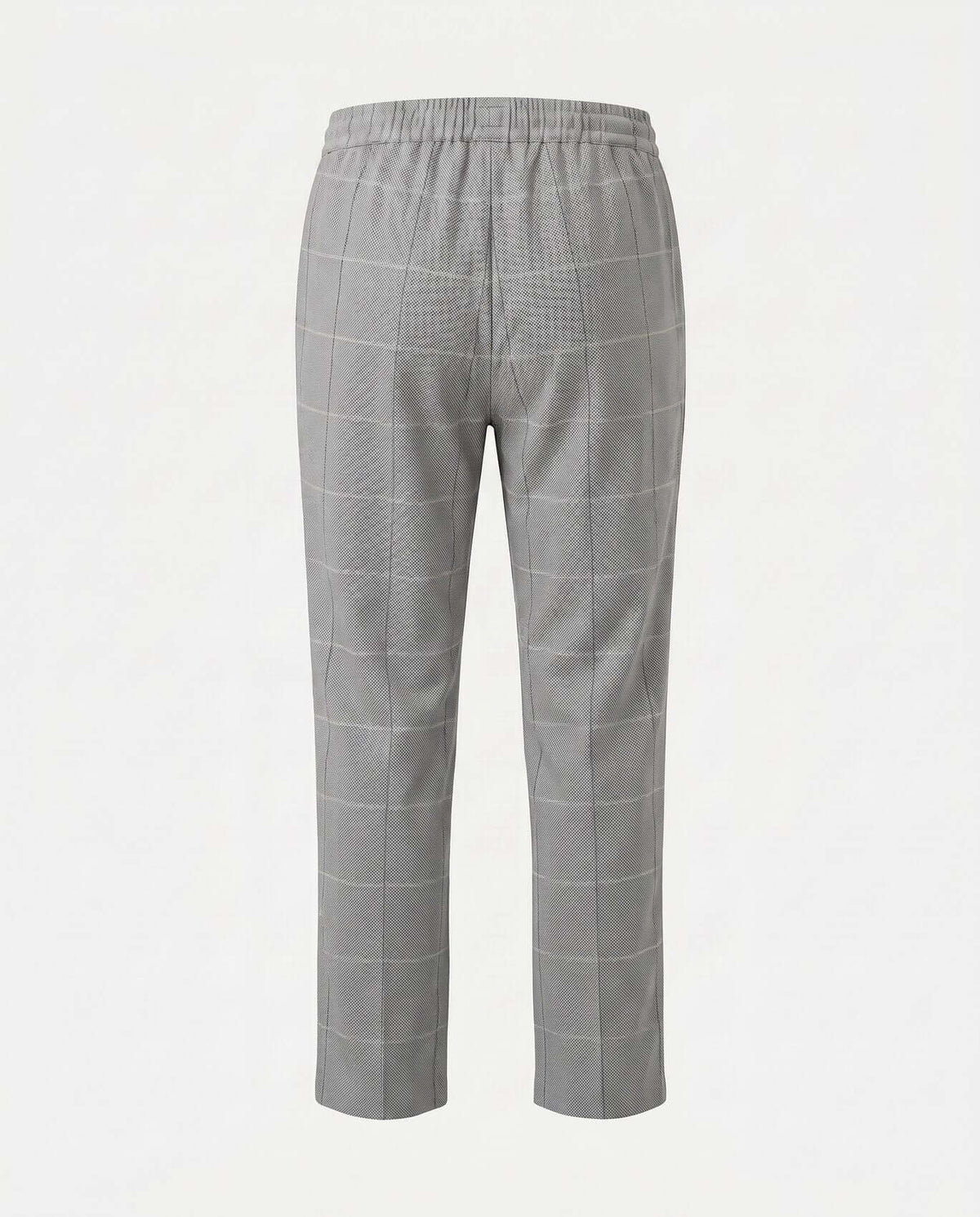 Earth Grey Windowpane Everyday Stretch Pants
