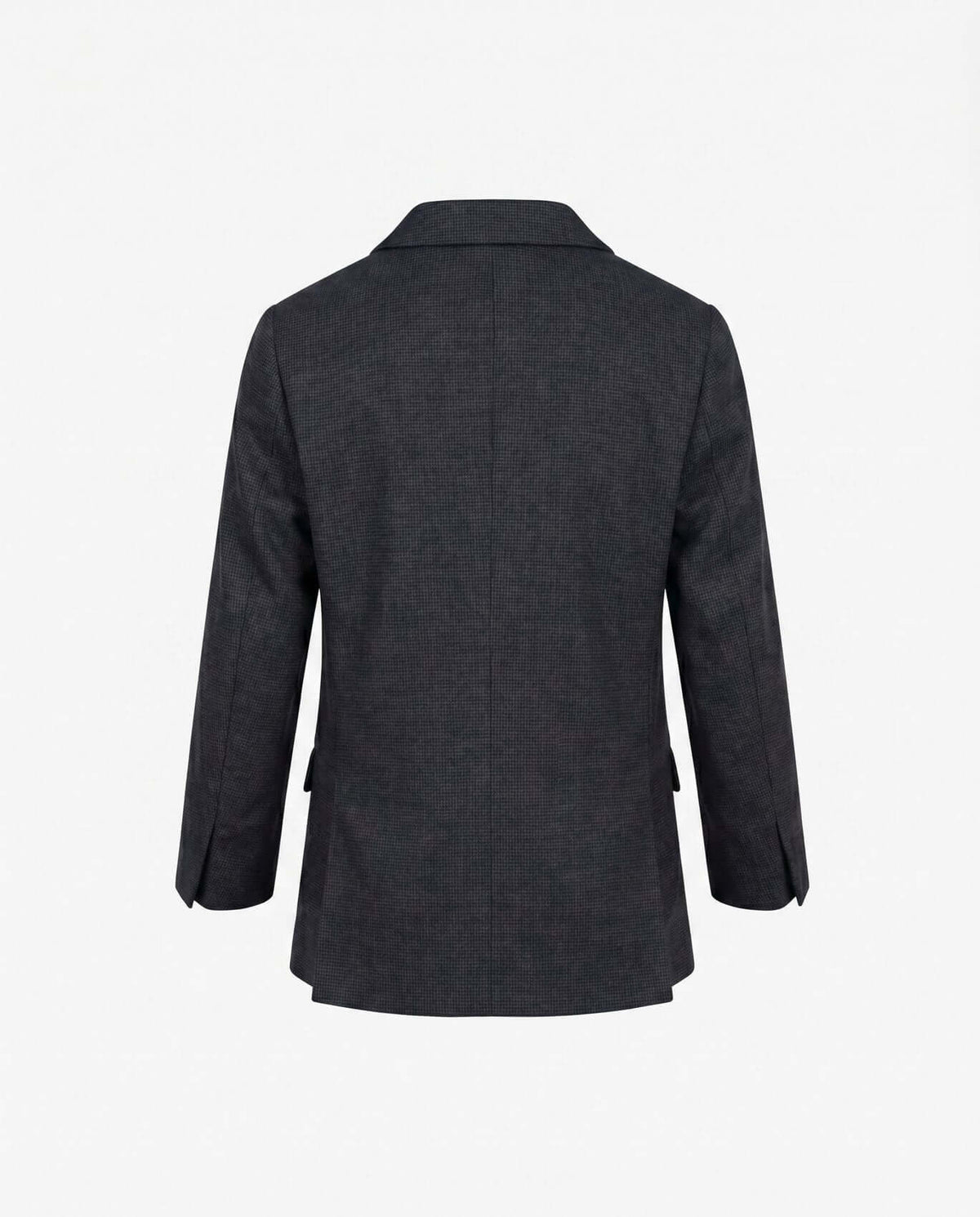 Black Micro Houndstooth Stretchy Mod Suit