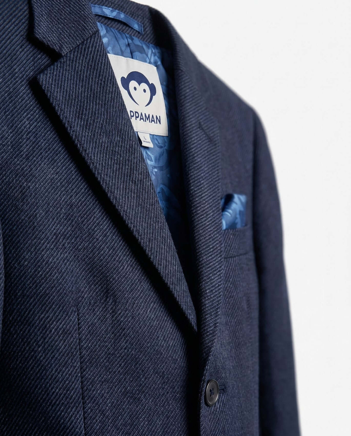 Dark Navy Diamonds Stretchy Mod Suit