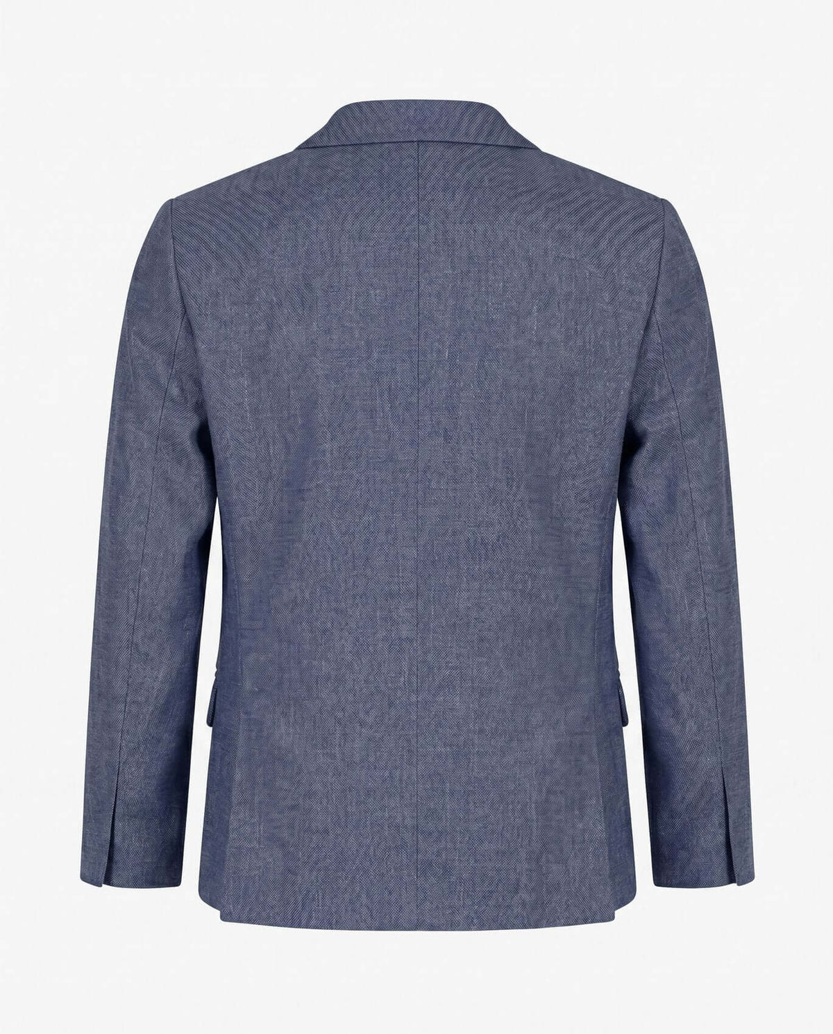Indigo Chambray Stretchy Mod Suit