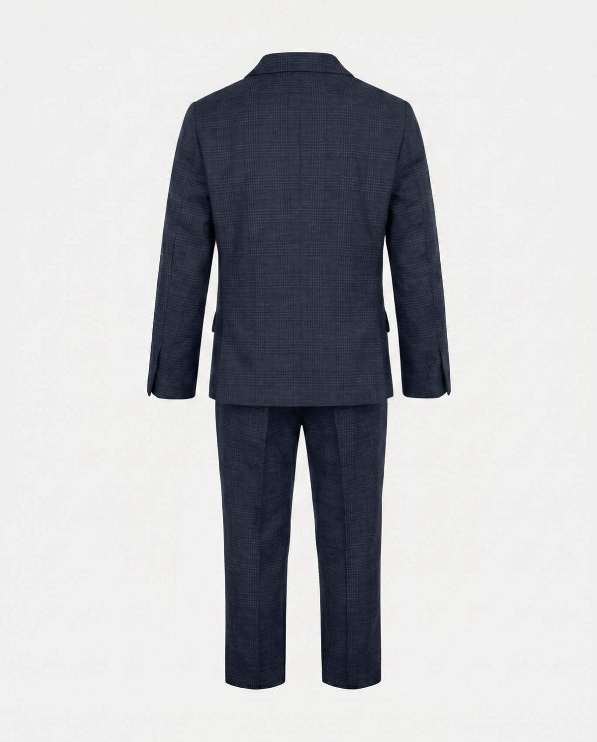 Navy Glen Plaid Stretchy Mod Suit
