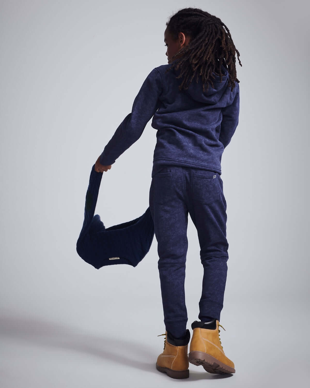 Washed Navy Bolt Strivers Hoodie