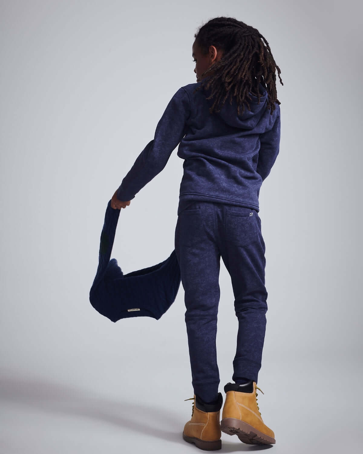 Washed Navy Bolt Sidewalk Sweatpants