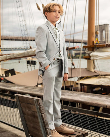 High Rise Grey Stretchy Mod Suit