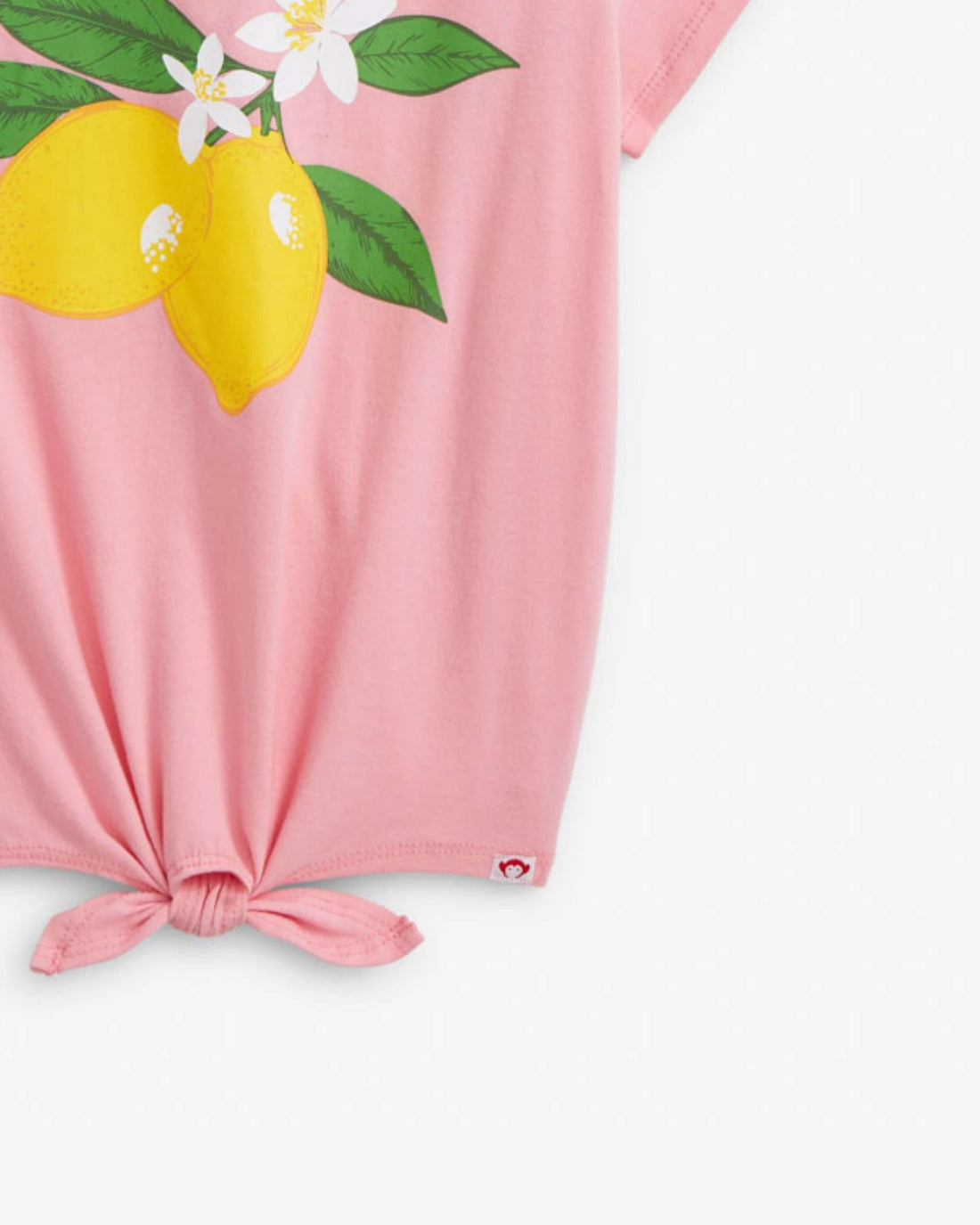 Coral Pink Allison Tie Front Tee