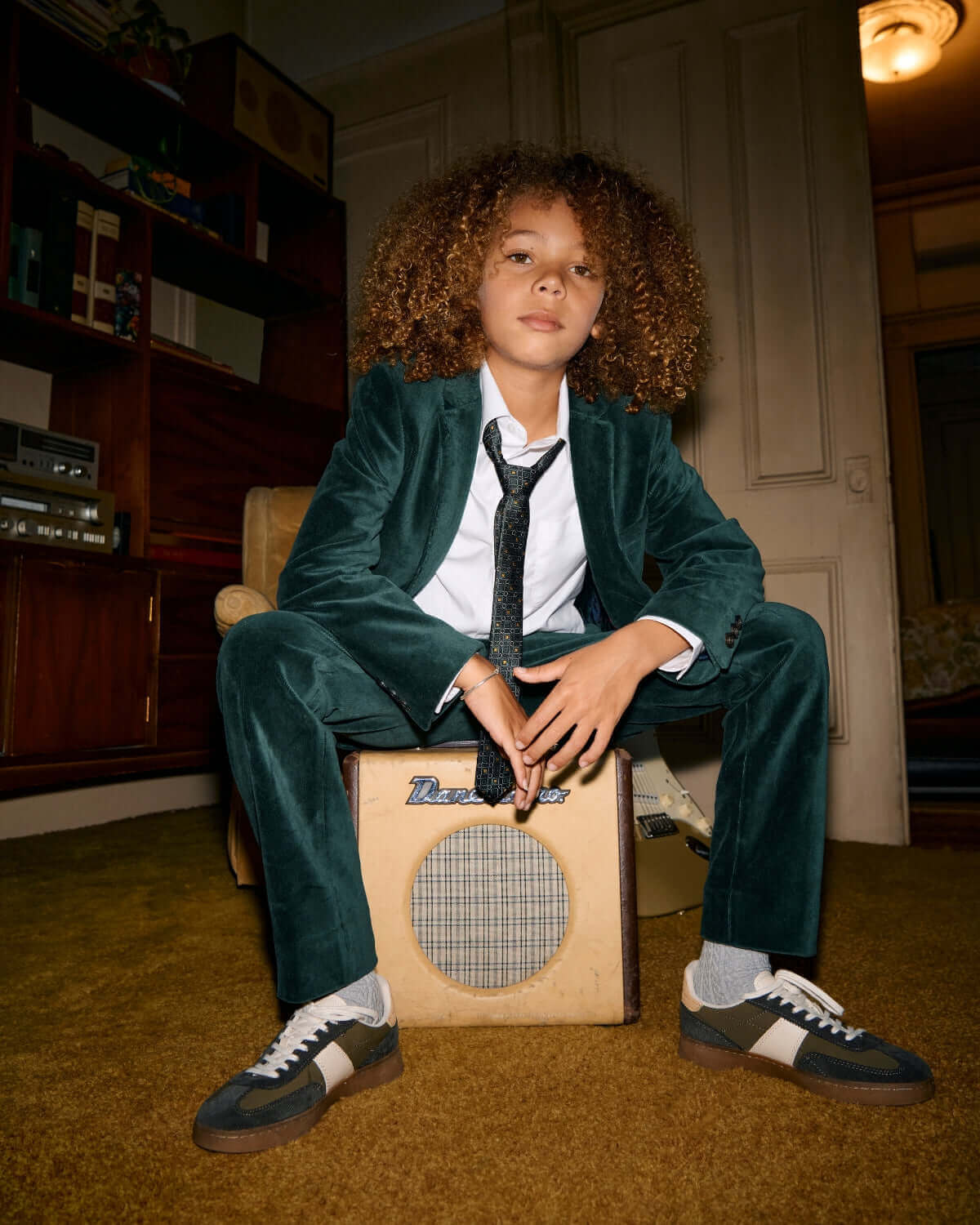 Evergreen Velvet Suit Pants