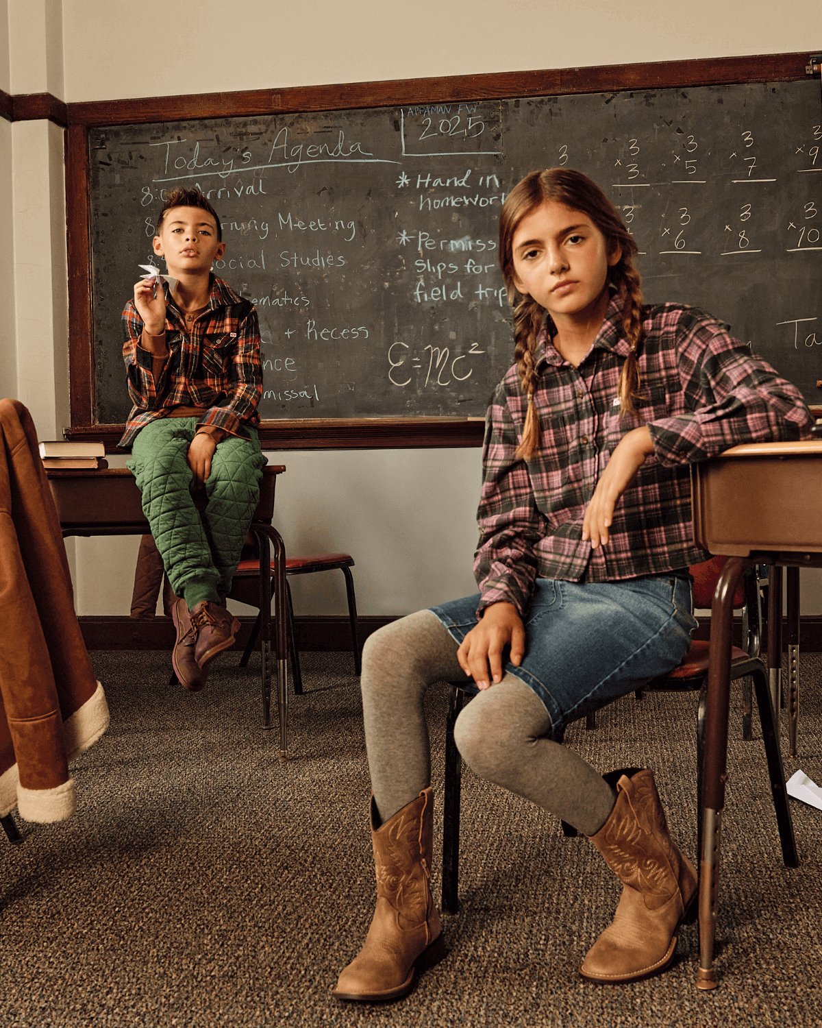 Pink Plaid Polly Cropped Flannel