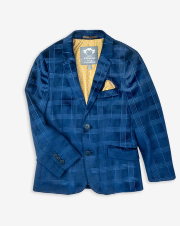 Blue Velvet Suit Blazer