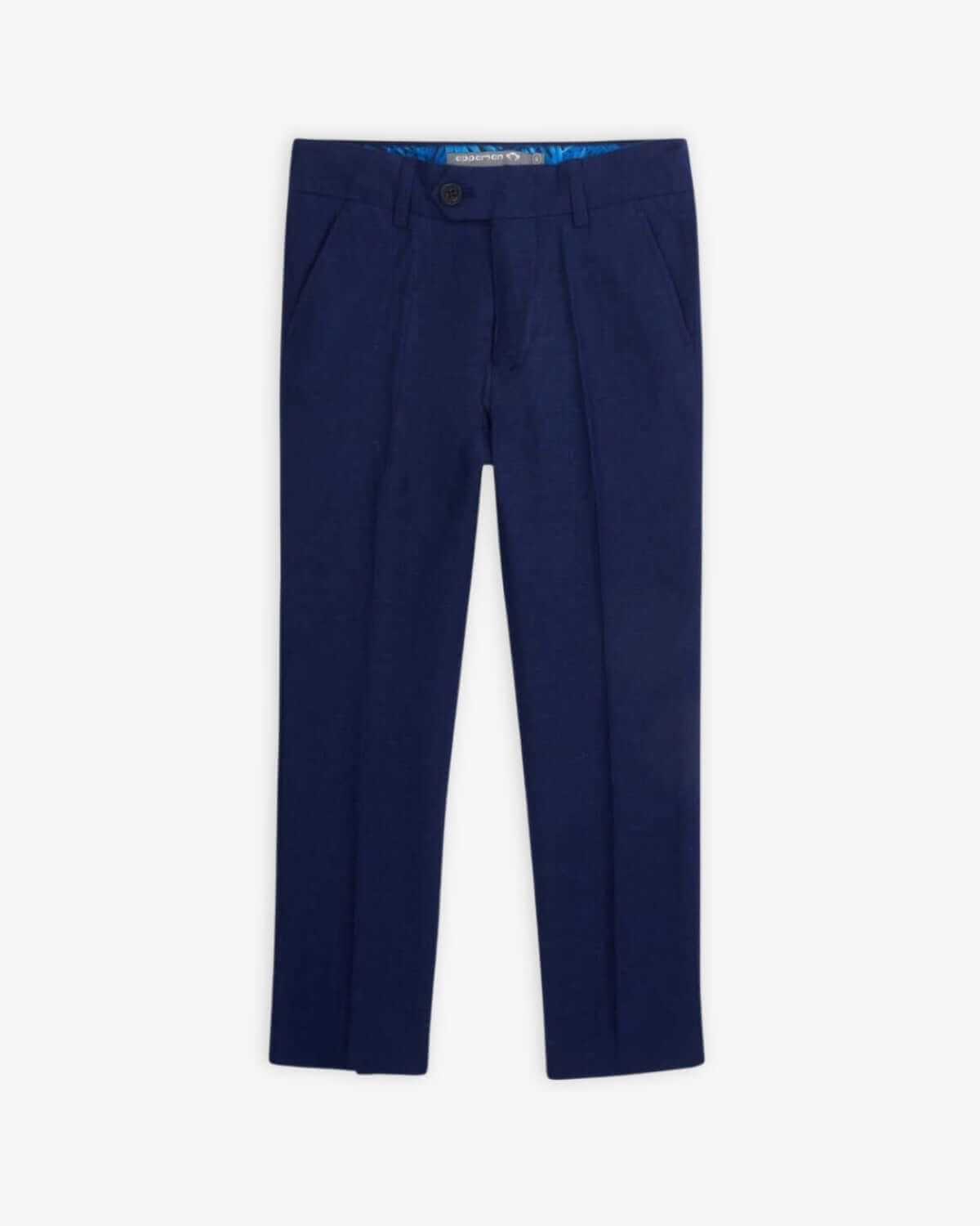 Estate Blue Linen Stretchy Suit Pants