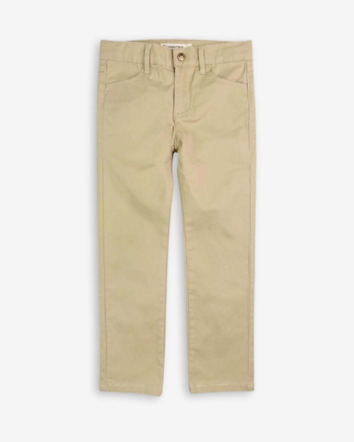 Light Khaki Skinny Twill Pants
