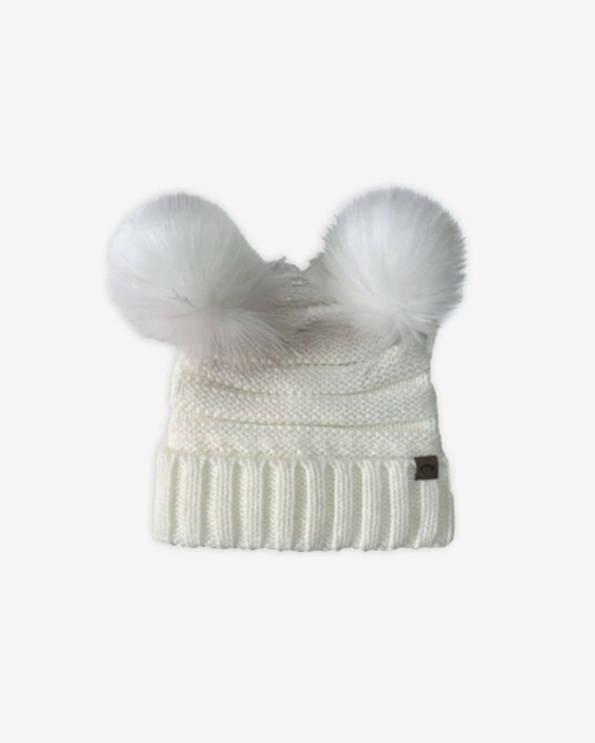 Winter White Mia Pom-Pom Beanie