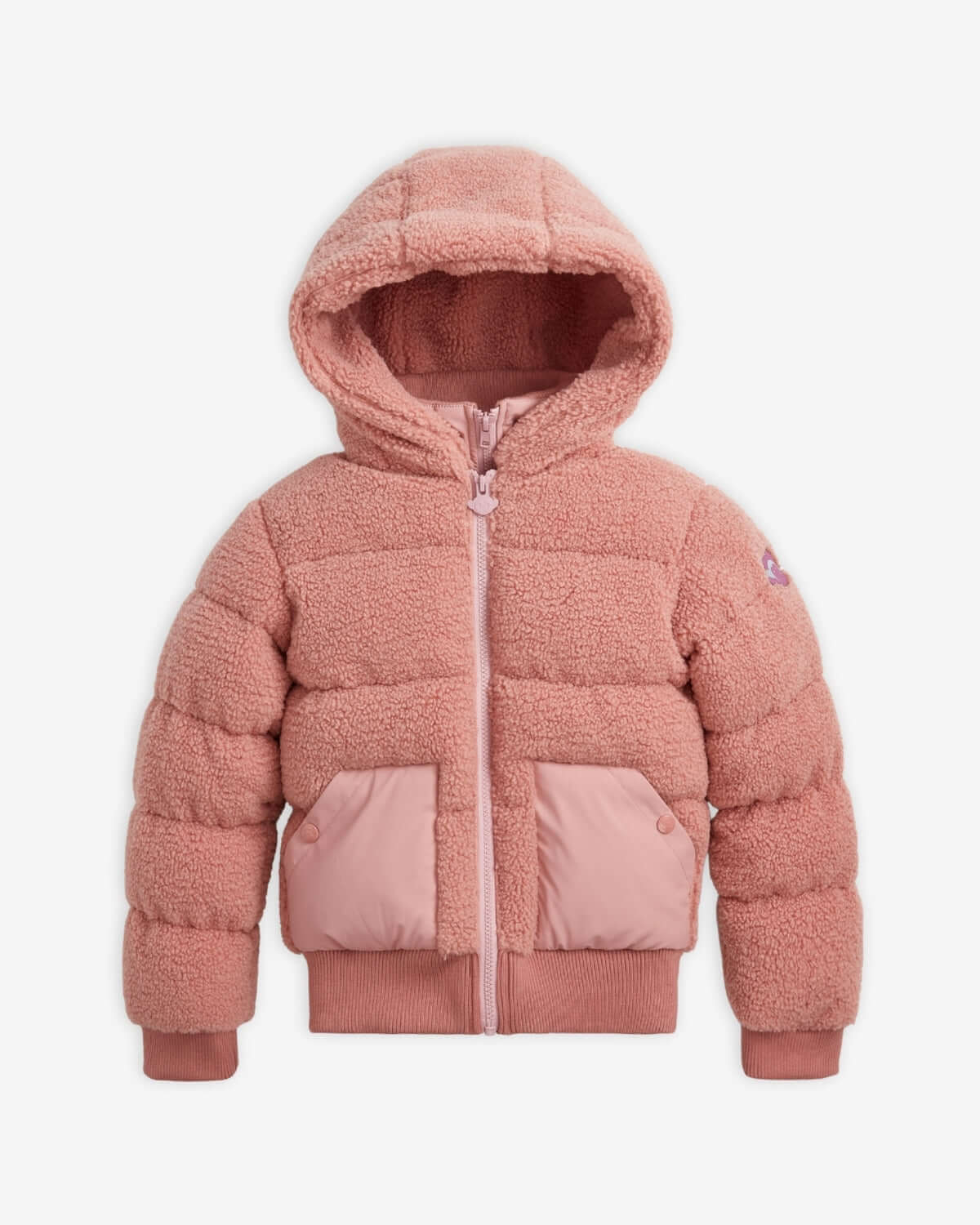 Pink Teddy Puffer Coat