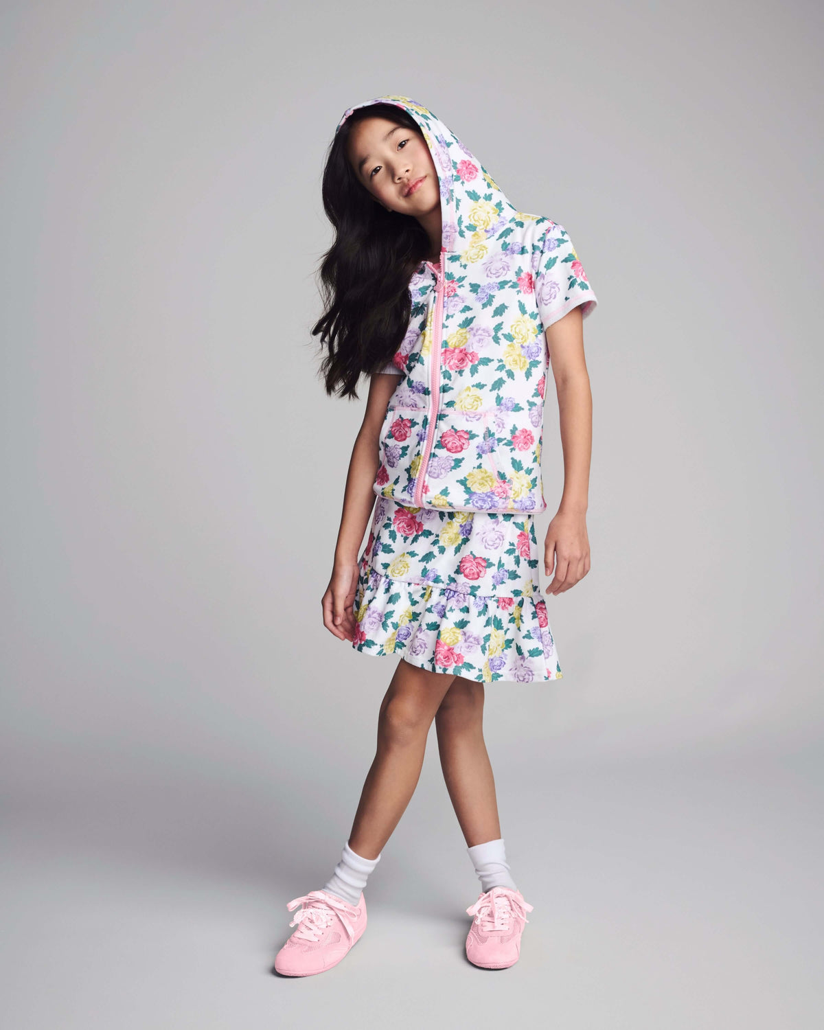 Floral Garden Hoodie Set