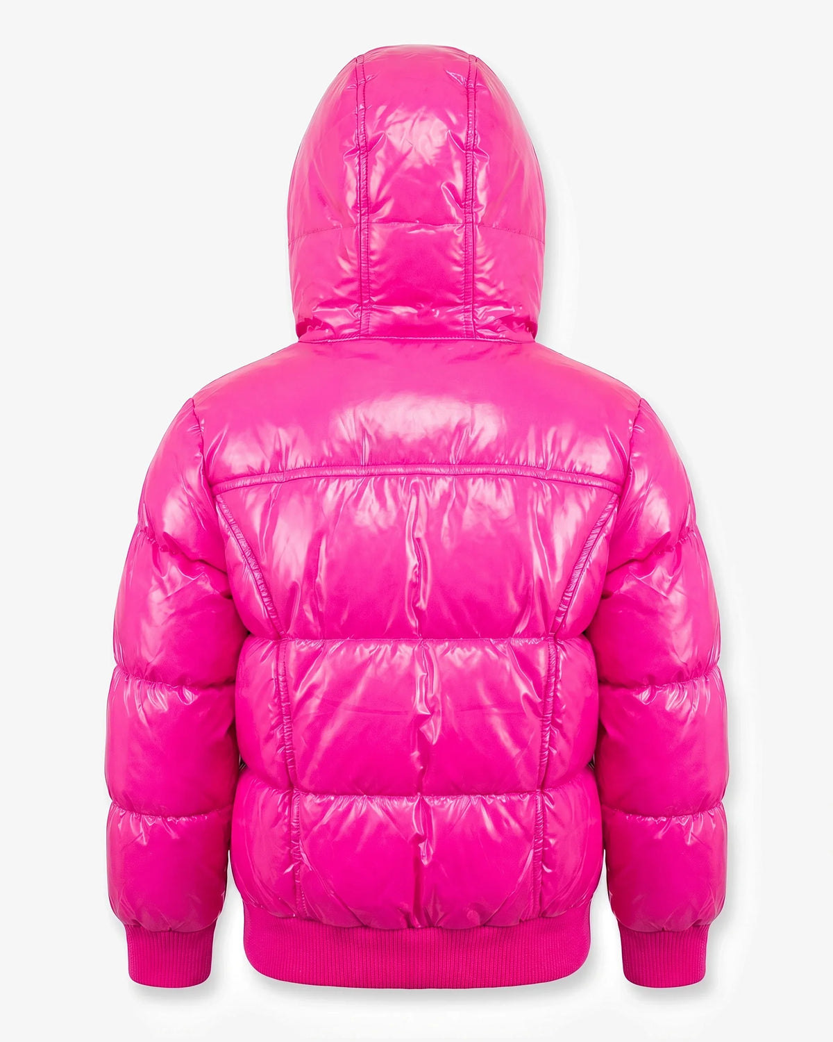 Pink Glitter Puffy Coat