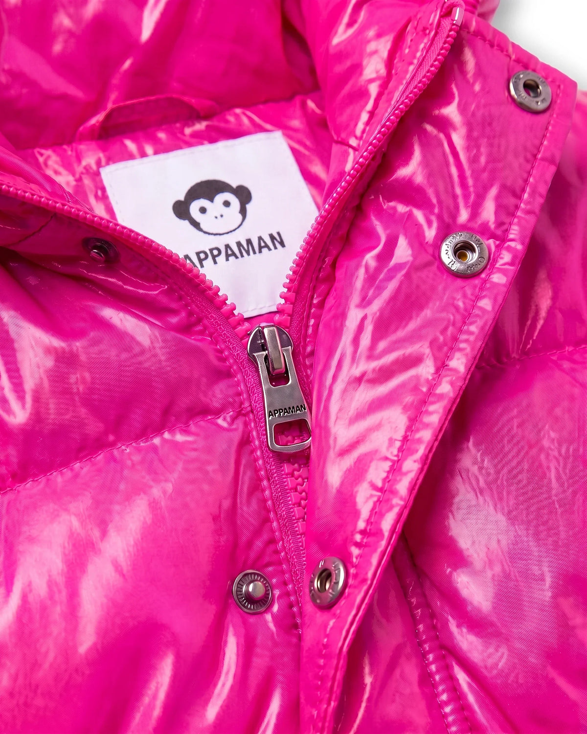 Pink Glitter Puffy Coat