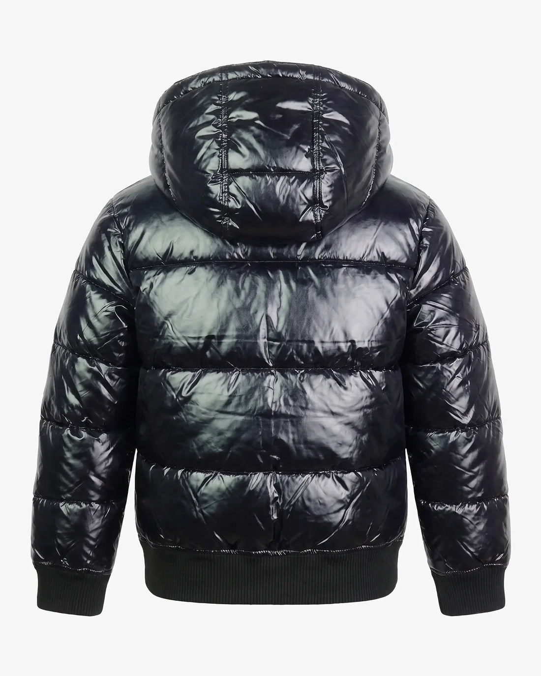 Shiny Black Flurry Coat