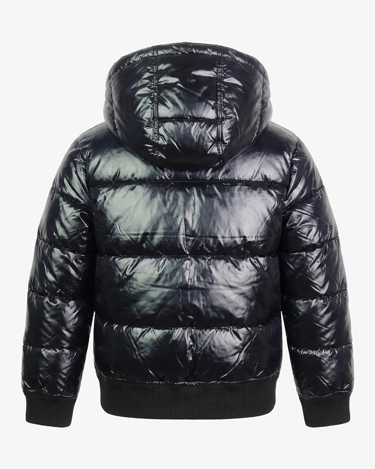 Shiny Black Flurry Coat