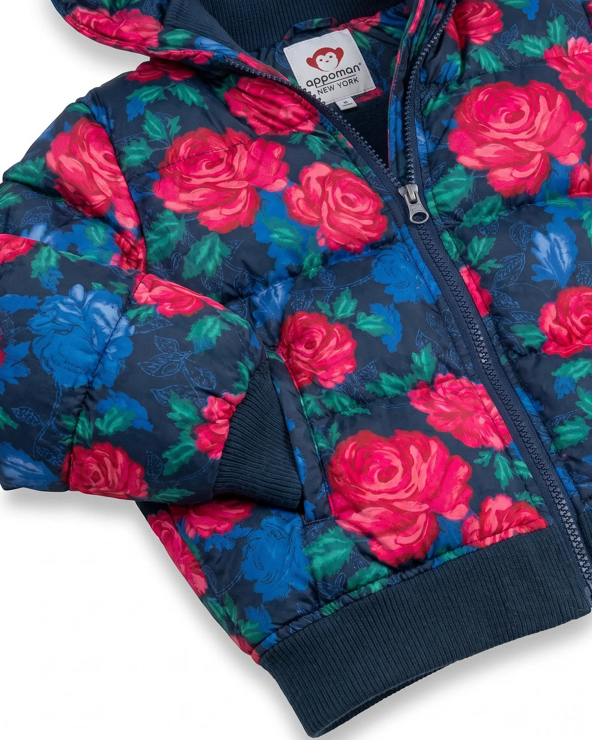 Navy Rose Garden Flurry Coat