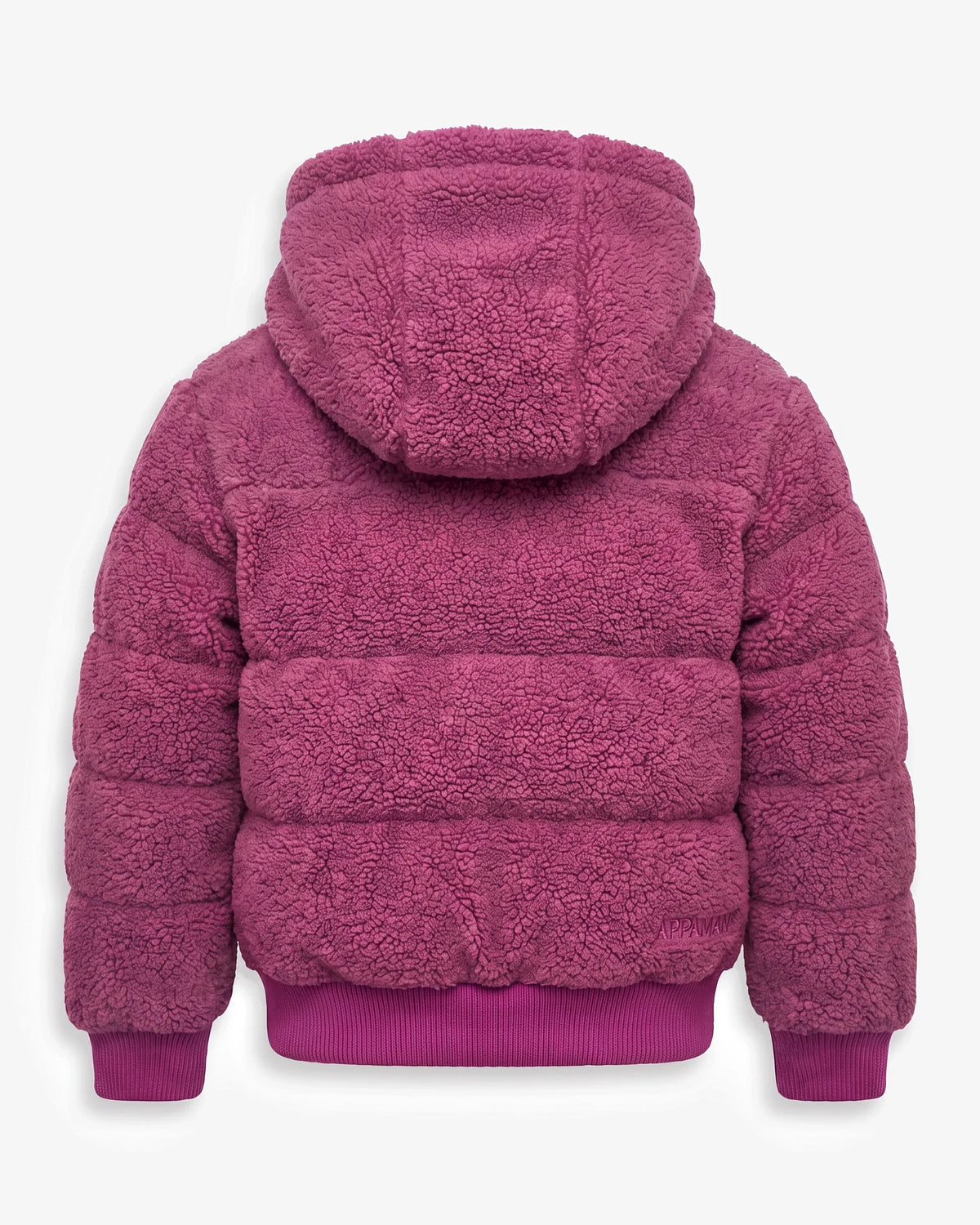Vintage Mauve Teddy Puffer Coat