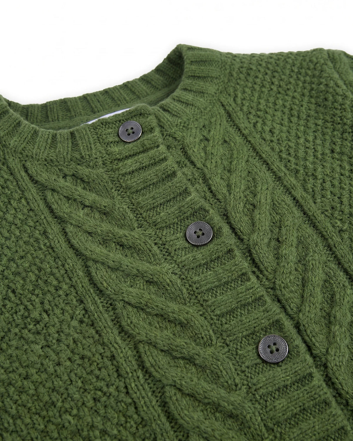 Moss Cait Cable Cardigan