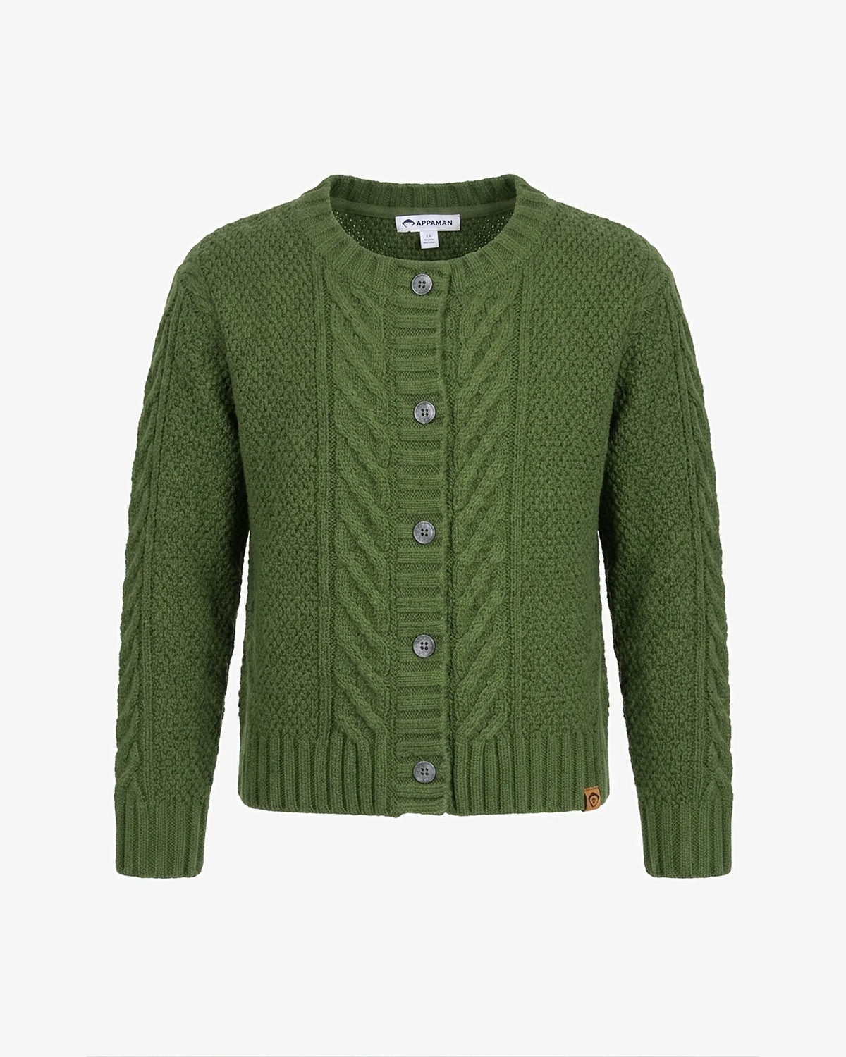 Moss Cait Cable Cardigan