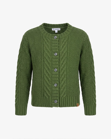 Moss Cait Cable Cardigan