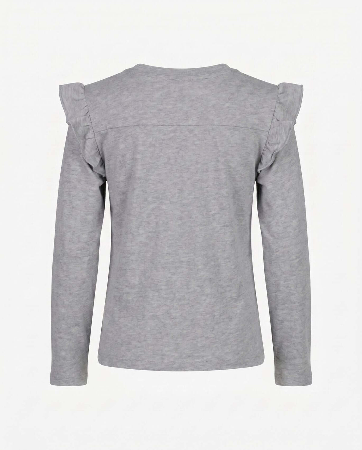 Heather Grey Ruffle Tee