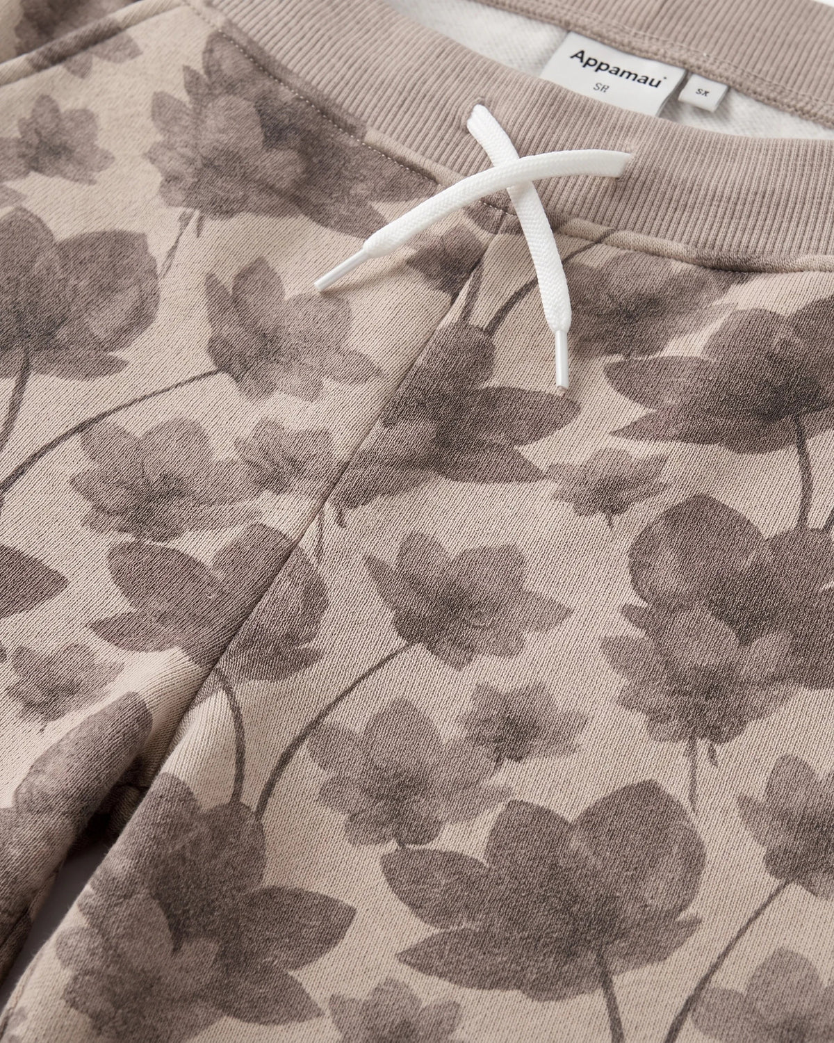 Floral Print Beige Sweat Set