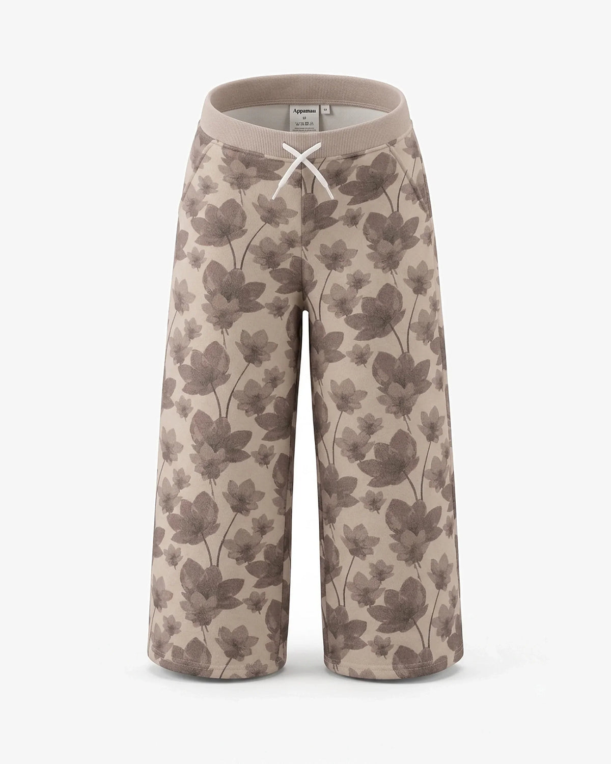 Floral Print Beige Sweat Set